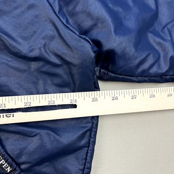 Vintage Airbus Bomber Jacket Adult Small Navy Blue Aerospace Aircraft Space 80s - Picture 9 of 10